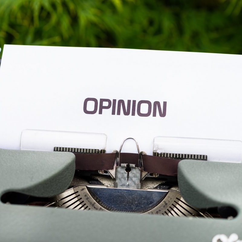 opinion typewriter image