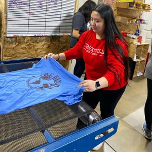 Screenprinting at Pressed Ink