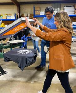 Marketing Instructor J.J. Thornton at Pressed Ink